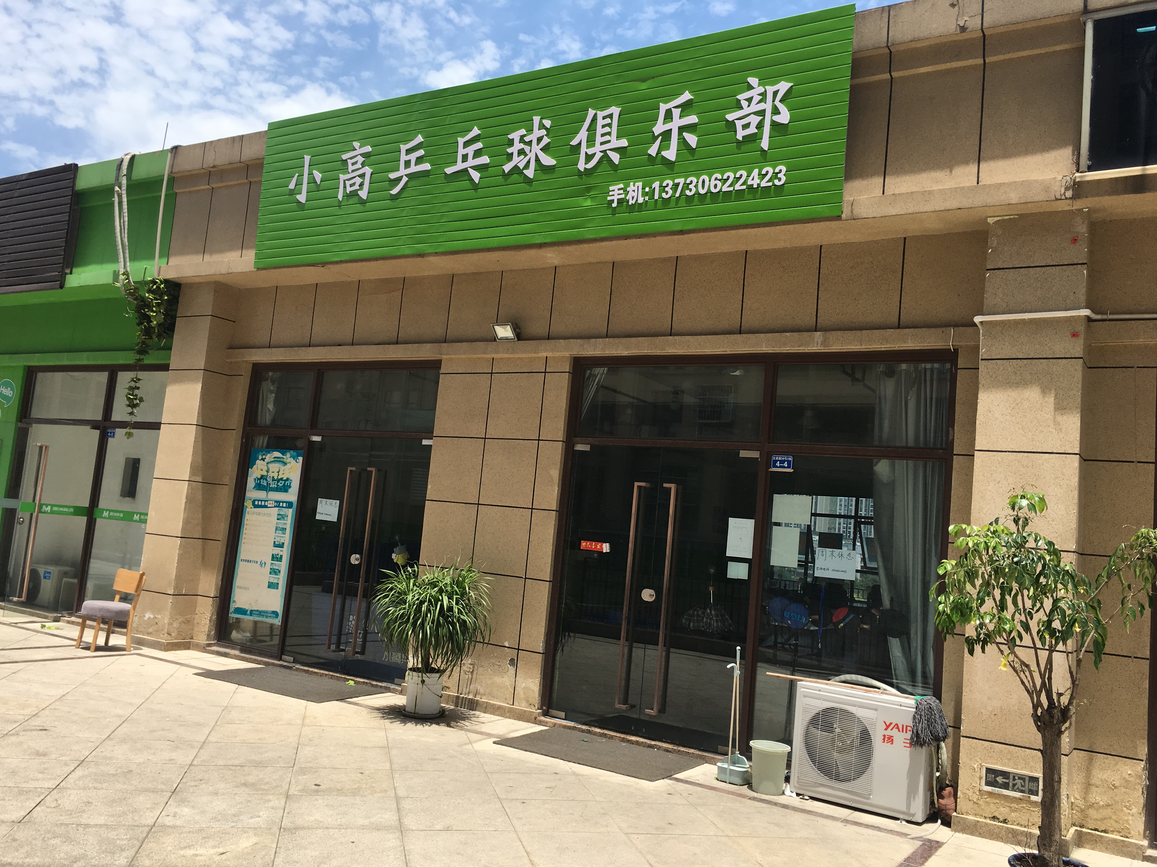 场地封面-小高乒乓球俱乐部