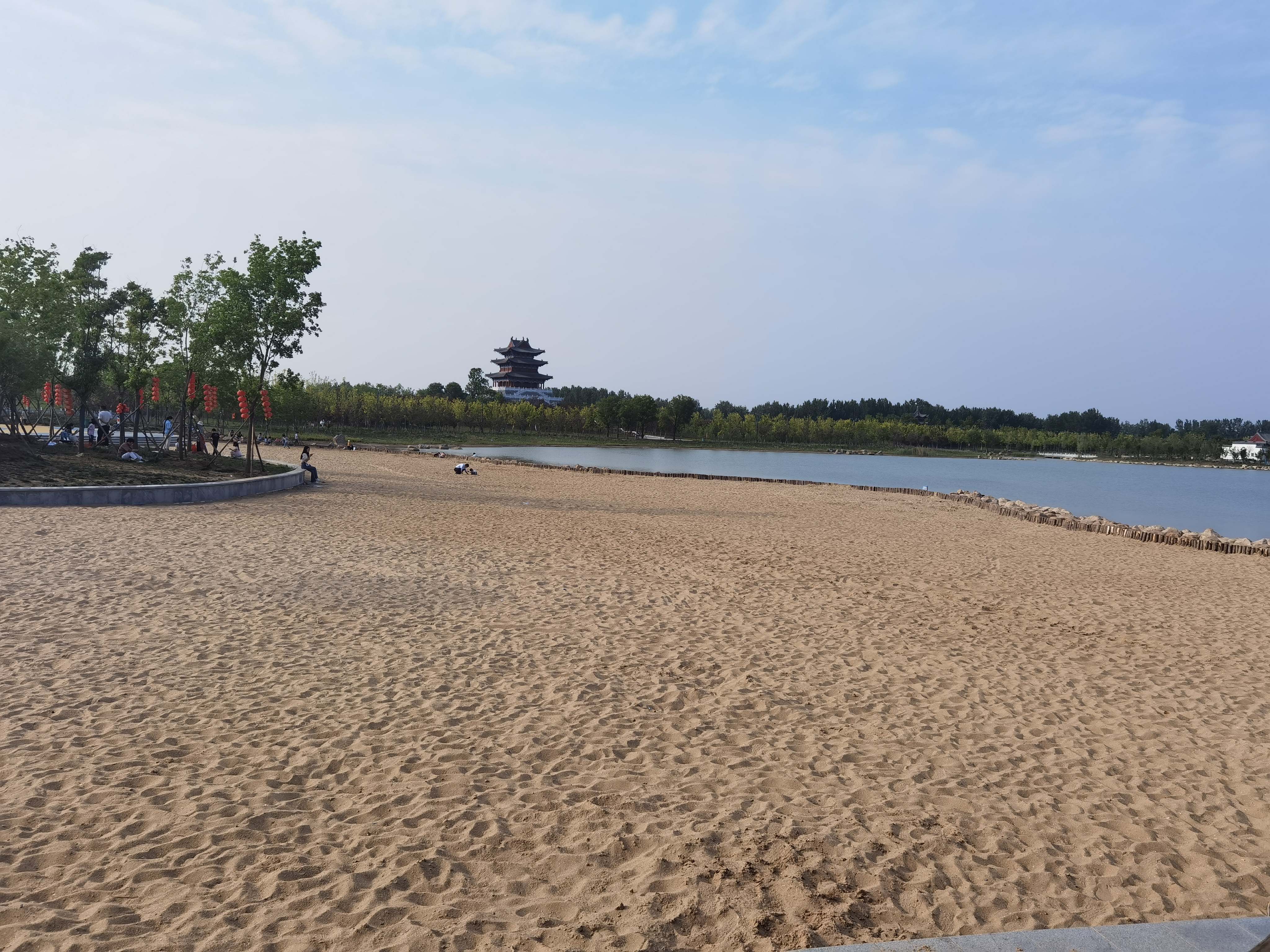 西平嫘祖海棠园沙滩广场